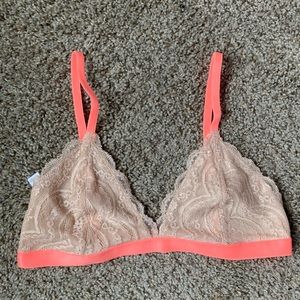 Express Peach Bralette Lingerie